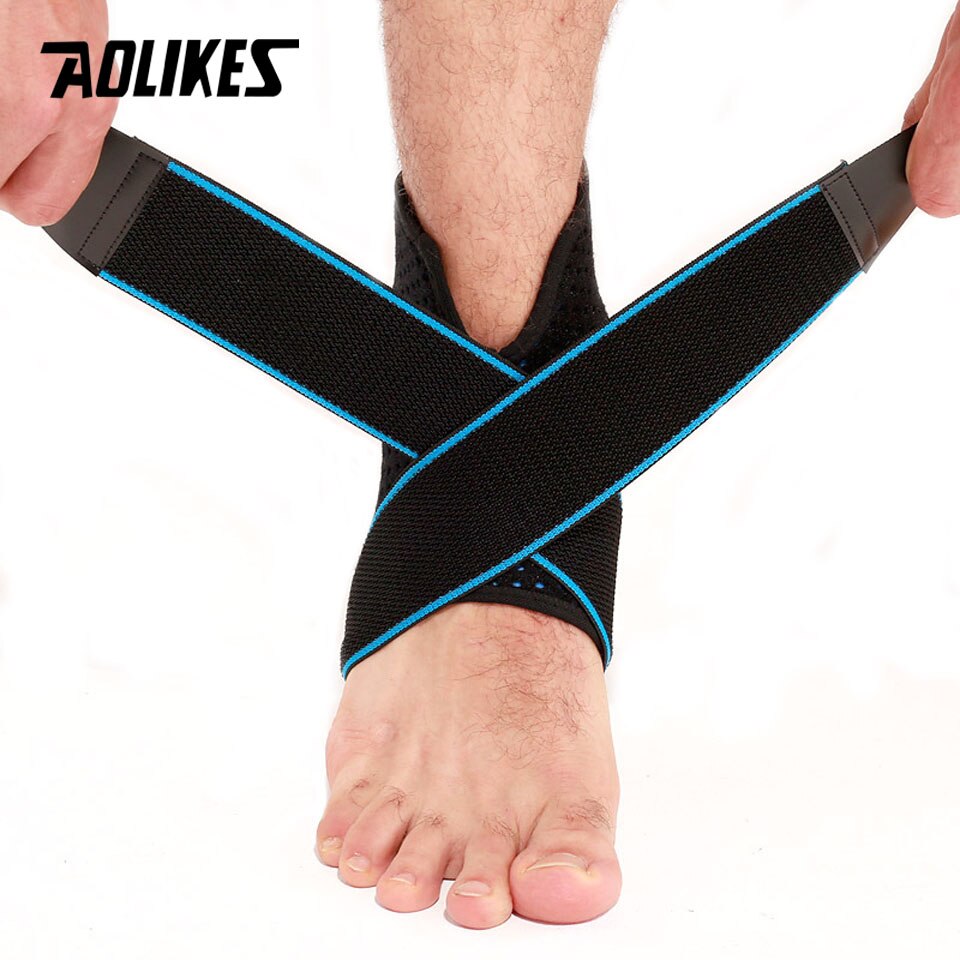 1 Stck Sport Kompression Knöchel Unterstützung Schützen Pads Einstellbar Knöchel Unterstützung Verband Fitnessstudio Fitness Hause Schutz Getriebe unisex: Blau L1 Stck