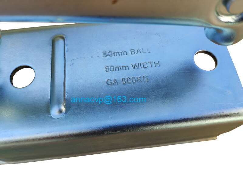 CVP – accouplement d&#39;attelage de remorque en acier pressé 50mm, pour 60mm, STYLE européen 50x60mm,800kgs, pièces de remorque