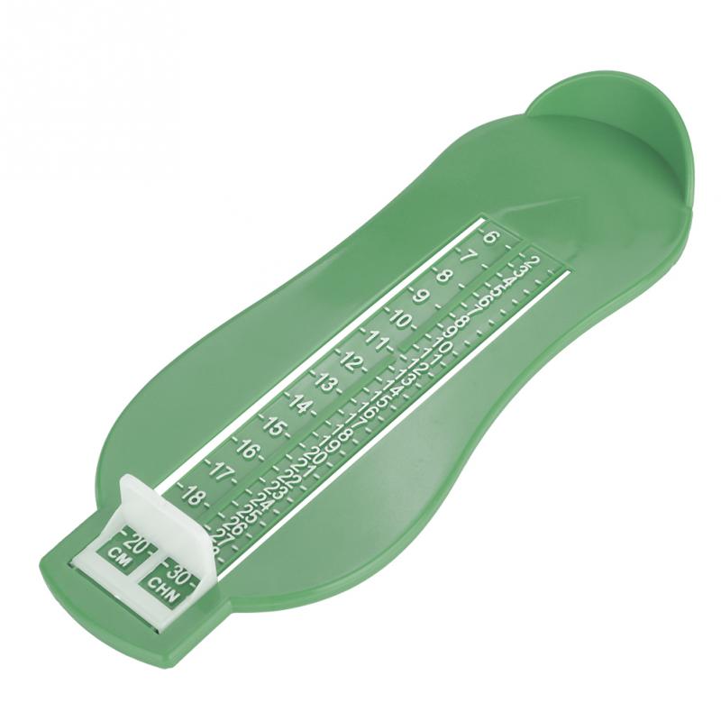 Kinderen Voet Maatregel Apparaat Schoenen Maat Gauge Meten Ruler Tool Infant Kid Voet Lengte Meten Heerser Baby Care Accessoires: Groen