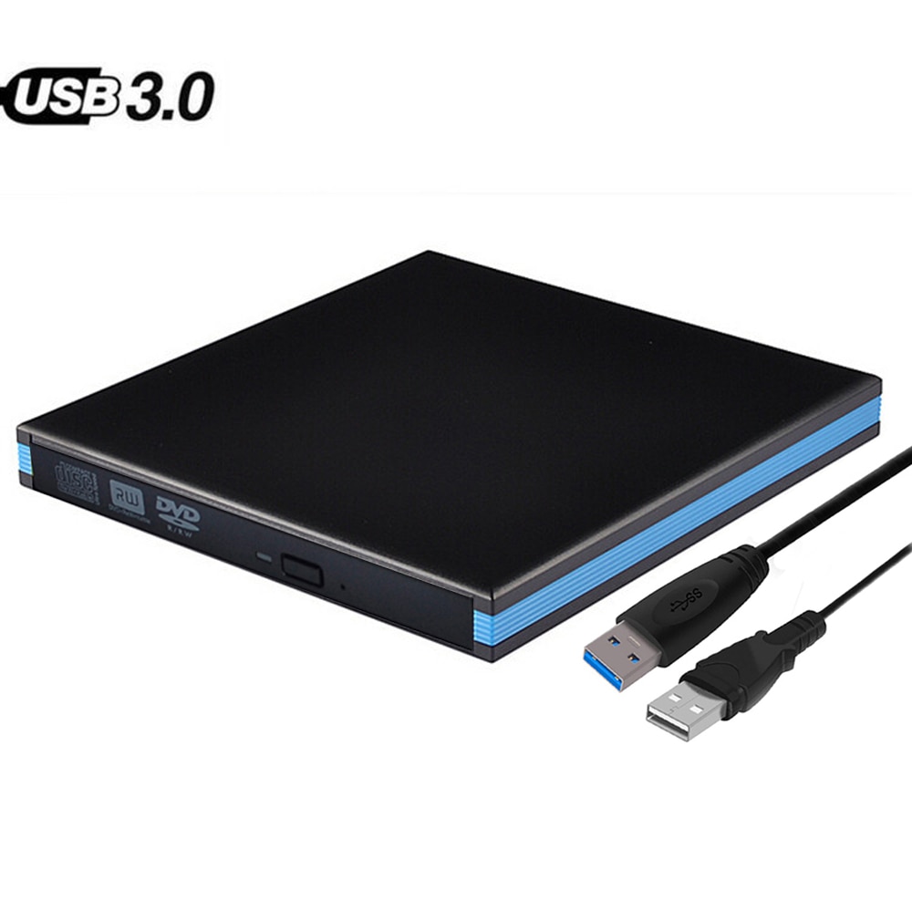 Extern optisk enhet usb 3.0 dvd rw rewriter brännare för macbook pro laptop win 7/8.1/10 linux pc notebook fujitsu acer asus