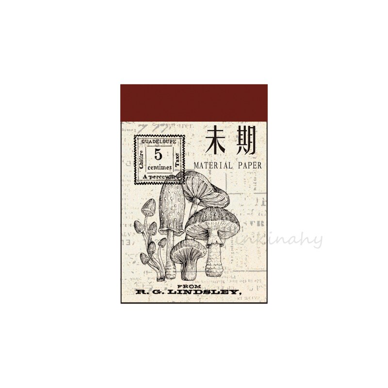 Vintage Flower illustrated Bullet Journal Transparent Paper Memo Pad Sticky Note Memo Notepad School Office Supply Stationery: Light Grey