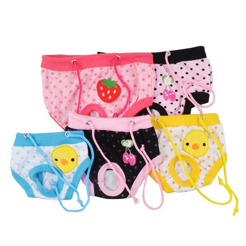 Offres spéciales! Animal de compagnie femelle chien chiot couche-culotte pantalon menstruel physiologique sanitaire culotte courte cordon pantalon Pad fournitures pour animaux de compagnie