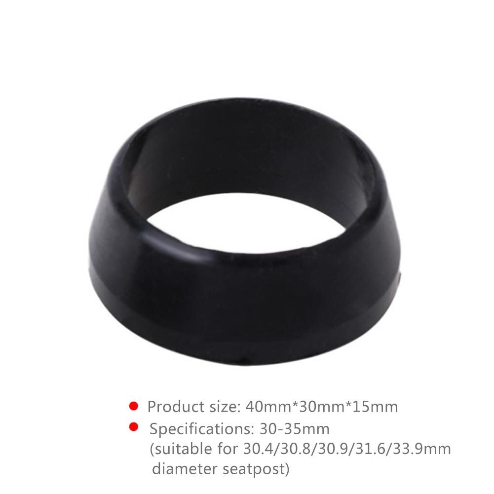 Mountain Bike Seatpost Silicone Ring Dust Cover Cycling Accessories (L) Bicycle Parts and Accessories Rubber Ring Dust Cover: Black3