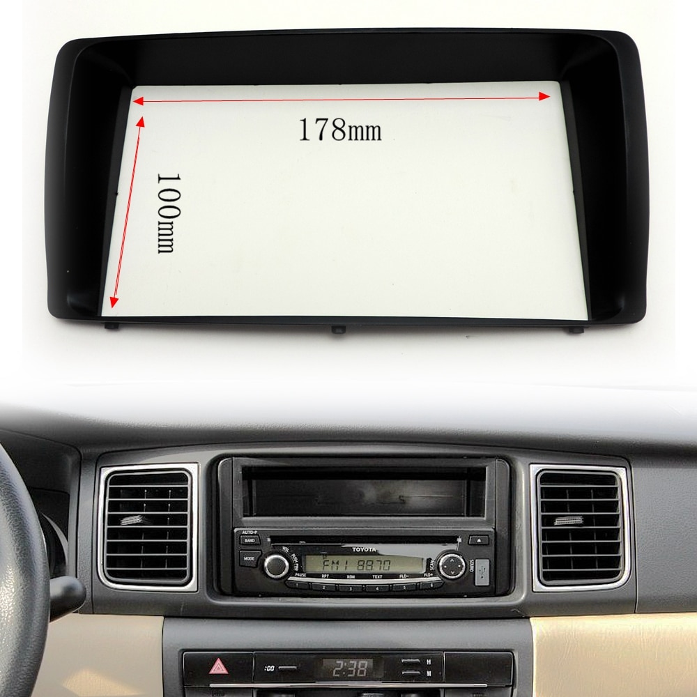 2 Din frame om Auto Radio voor Toyota Corolla 2003 2004 2005 2006 gebruik auto Multimedia radio speler Dubbel din fascia