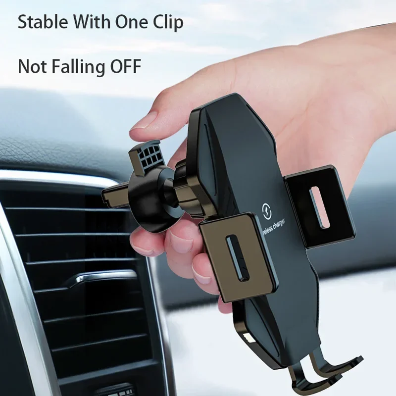 Qi 10W Fast Car Wireless Charger for Doogee S98 S95 S90 S90C S88 S68 S97 Pro V10 V20 BL9000 Automatic Clamping Car Phone Holder