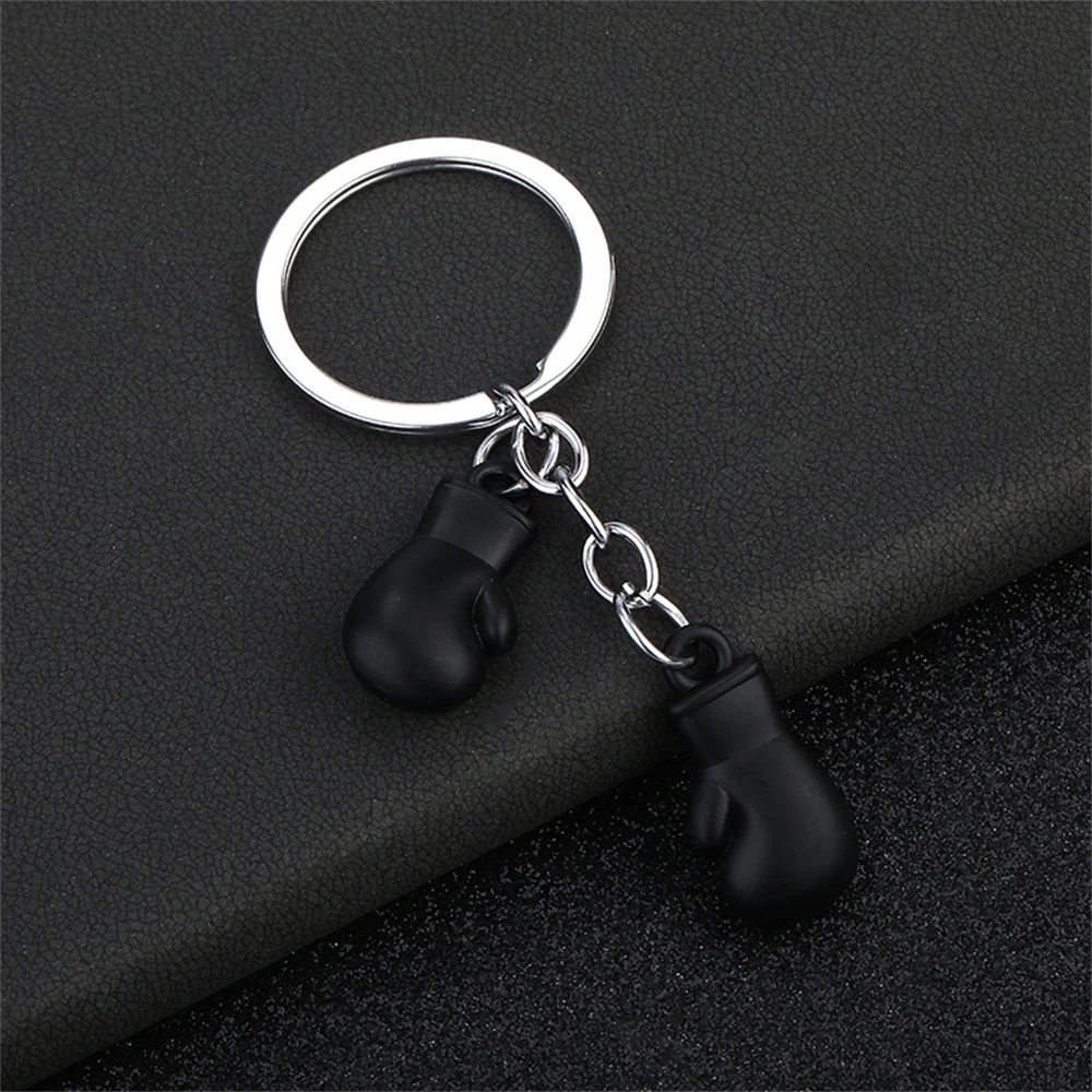 Metall Boxhandschuhe Schlüsselanhänger Sport 3D Fitness Boxen Schlüsselanhänger für Männer Rucksack Anhänger Auto Schmuckstück Kampf Verein Spiel: verrotten