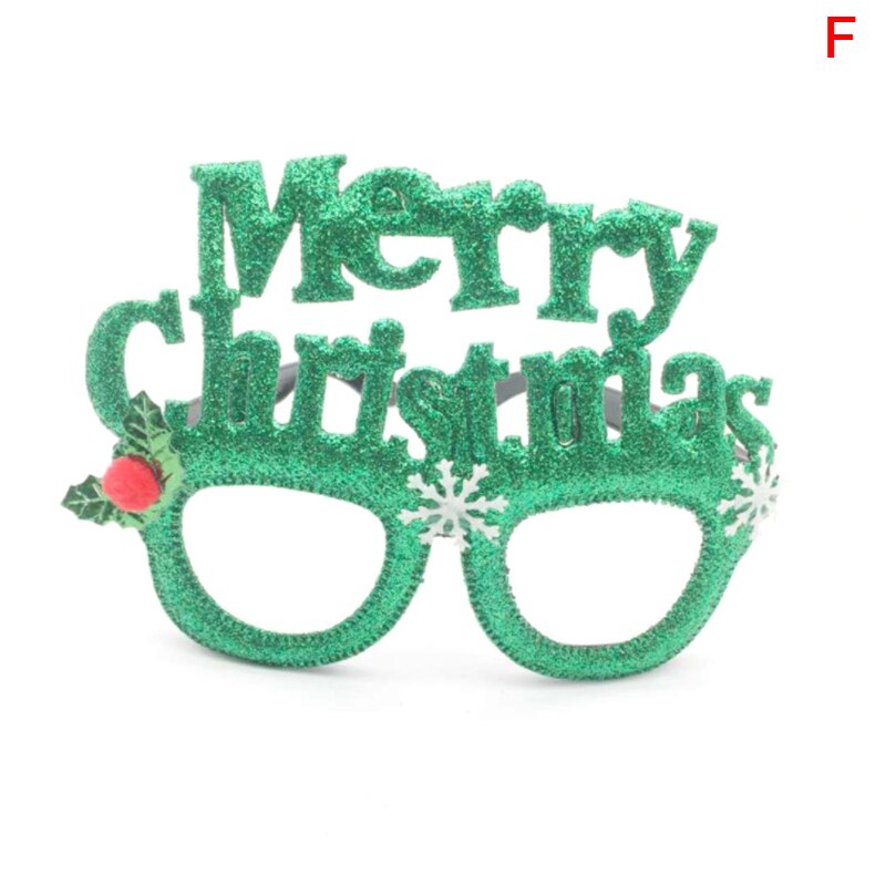 Christmas Photo Booth Prop Happy Year Christmas Photo Frame Props Wedding Christmas Party Decoration Navidad Decor Kids: F
