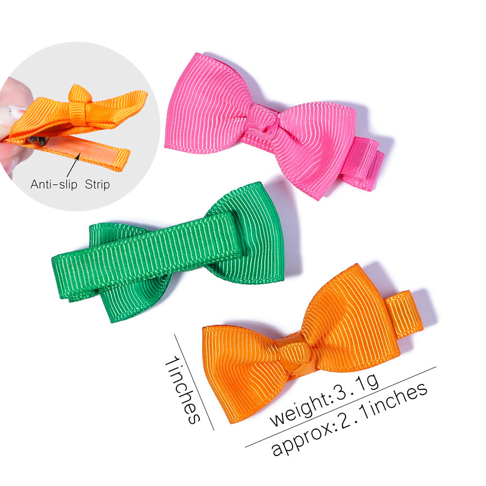 10 unids/set 2 ''lazos coloridos degradados pinzas para el cabello para niñas cinta hecha a mano horquillas con lazo pasadores accesorios para el cabello para niños