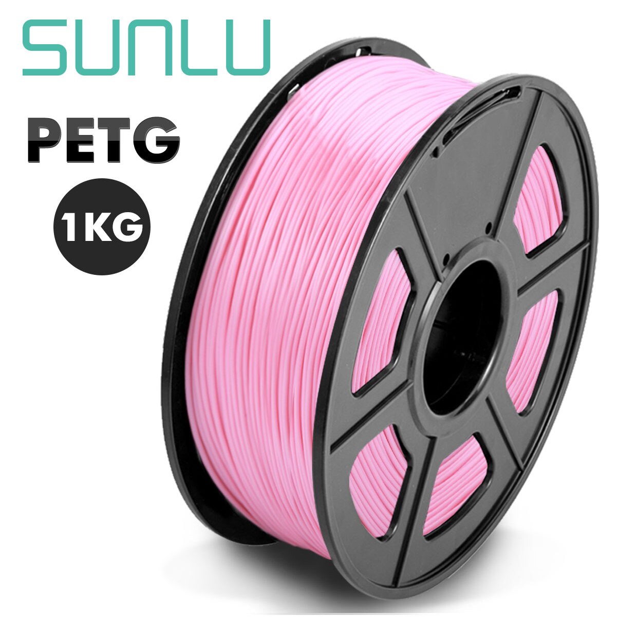 1.75mm petg-filament, het beste voor het printen van lampenhangers 100%  petg-filament zonder bubbels 3d printerfilament 1kg/2.2 lbs met spoel: Petg-roze
