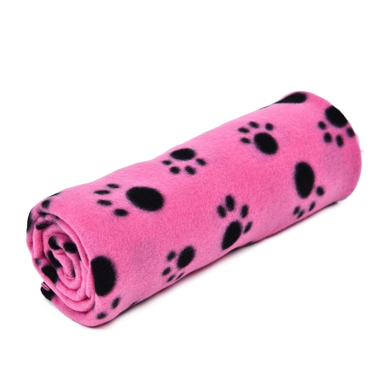 Cane di animale domestico Coperta del Cane Del Gatto Zerbino s Traspirante Morbido Coperta Letto Caldo Pet Coperta di Pelo Letto Copertura Zerbino Criceti Guinea maiali Towl: RY0004 Rose red / 100x70cm