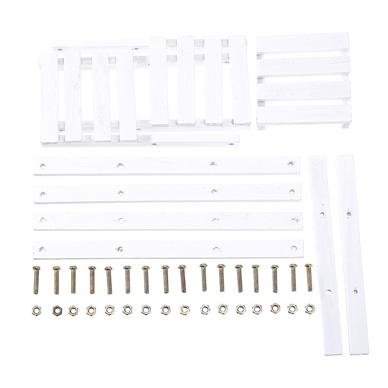 White Wooden Plant Flower Pot Shelf Stand Holder Garden Balcony Display Rack Wrought Multi-layer Interior Decoration Floor Space