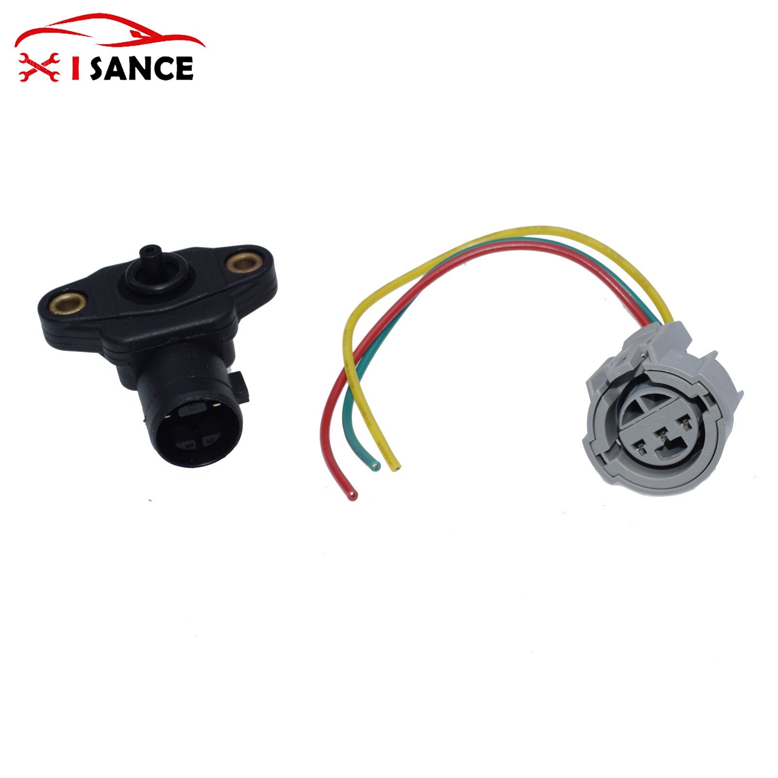 MAP Manifold Absolute Pressure Sensor AND Connector Plug 37830P0GS00 For Honda Accord Civic Acura Integra 2.0L 1.6L 1992-1999