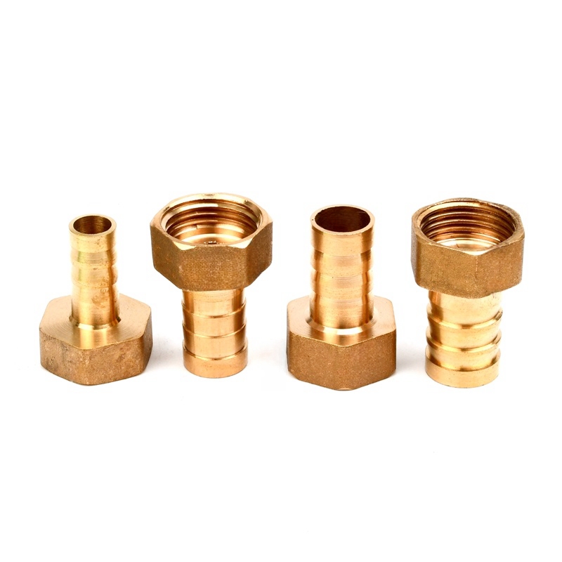 Raccordi per tubi in ottone 8 10 12 14 16 19 25 32mm Tubo flessibile Barb Tail 3/4 1 pollice BSP Filettatura femmina Connettore Giunto Adattatore accoppiatore in rame