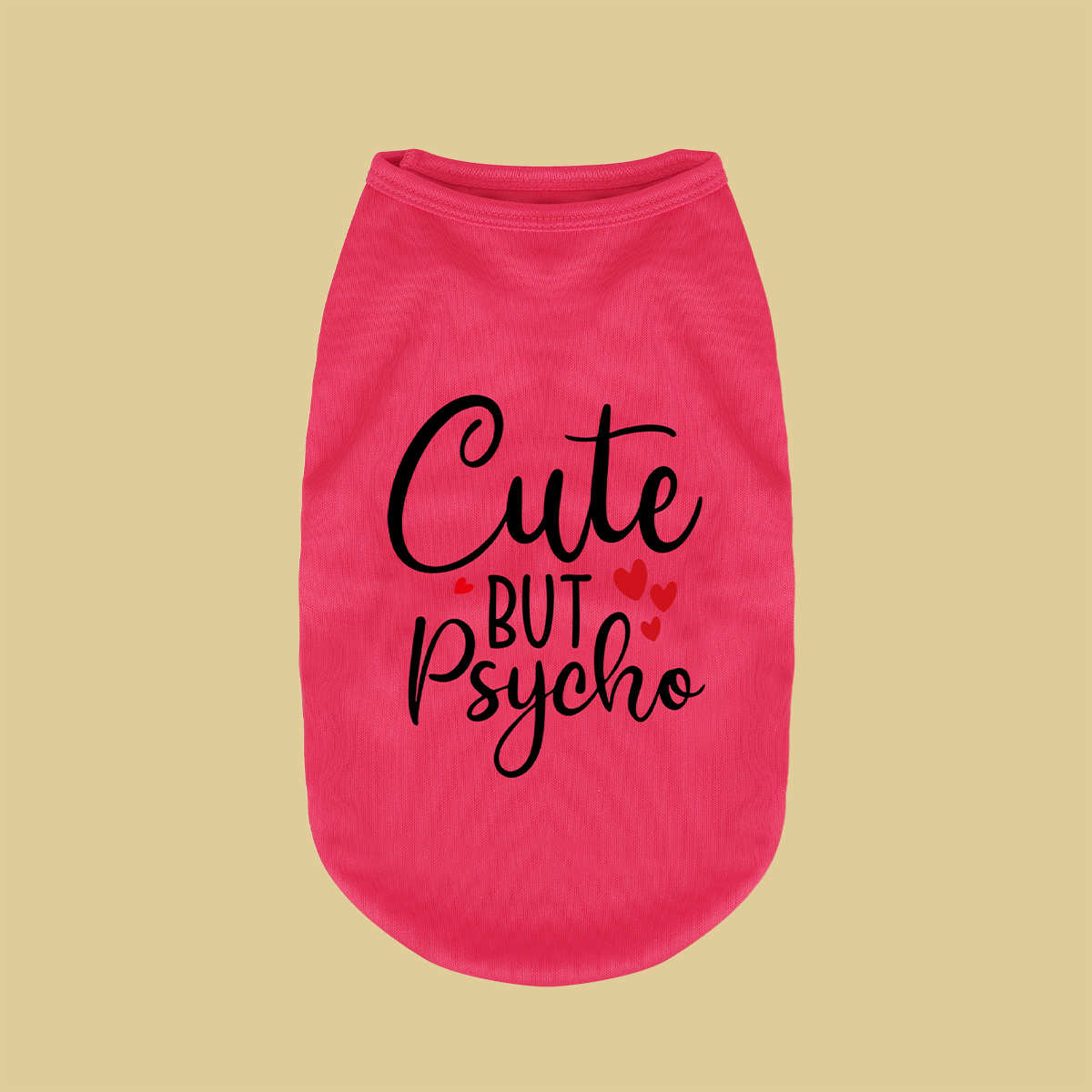 Lindo pero psicópato-Chaleco de verano para perros, ropa para cachorros pequeños, ropa para mascotas, camiseta