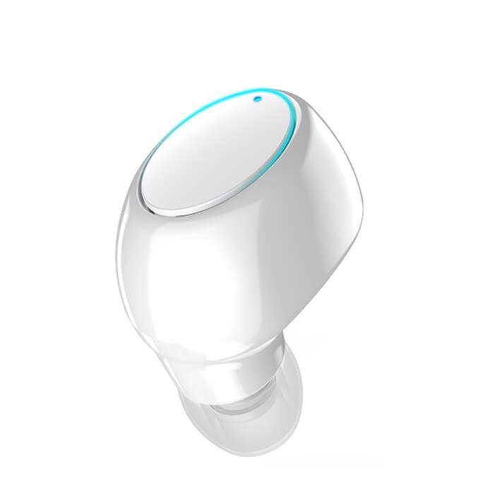 X6 Mini 5.0 zestaw słuchawkowy Bluetooth Sport zestaw słuchawkowy z mikrofonem słuchawki bezprzewodowe zestaw głośnomówiący Stereo słuchawki douszne dla Xiaomi wszystkie telefony: WHITE
