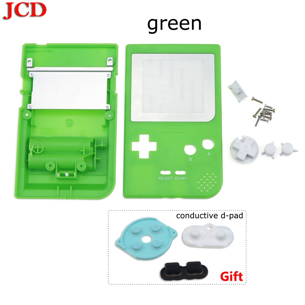 JCD Full Case Cover Housing Shell Replacement for Gameboy Pocket Game Console for GBP Case with Buttons conductive d-pad