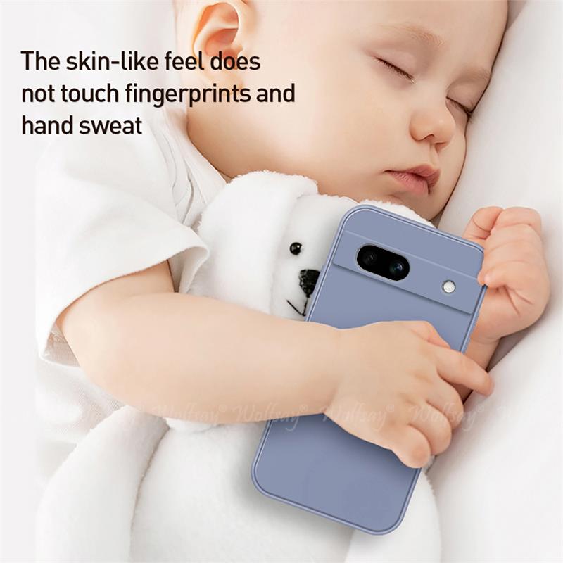 Para Google Pixel 7A funda protectora de goma de silicona líquida funda de teléfono Google Pixel 8A 8 Pro 7A 7 6A 6 Pro funda TPU Pixel 7A
