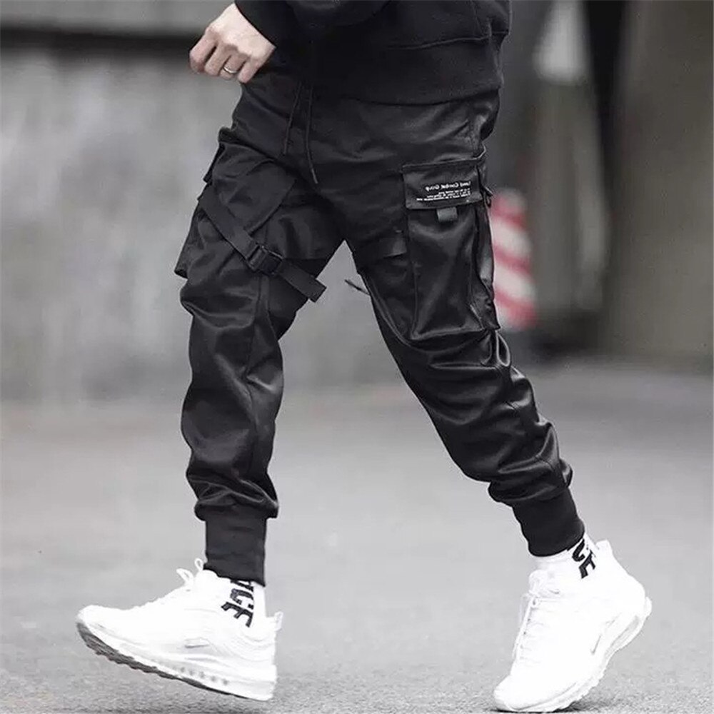 Hip Hop Broek Heren Overalls Heren Joggers Broek Zwarte Broek Zweet Broek Streetwear Dance Sport Joggingbroek Casual Trekkoord