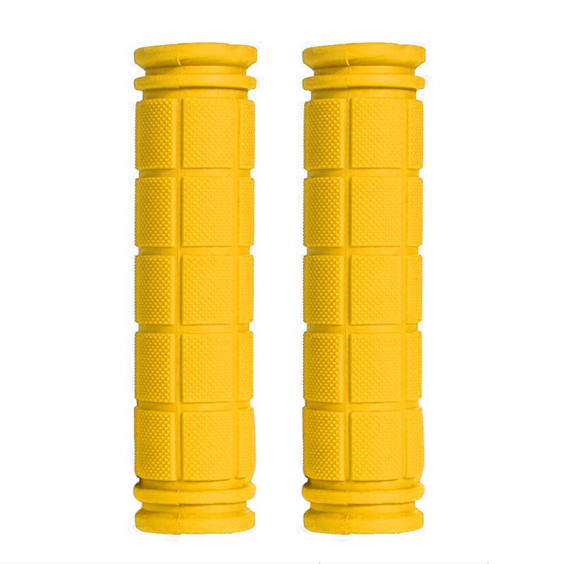 BMX MTB Cycle Road Mountain Bicycle Scooter Bike Handle bar Rubber End Grip: Yellow