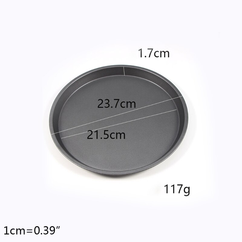 Cabilock Plateau à Pizza Anti-adhésif Perforé Avec Trous Et Fond Amovible En Acier Au Carbone Moule à Four Rond 1,6 Cm