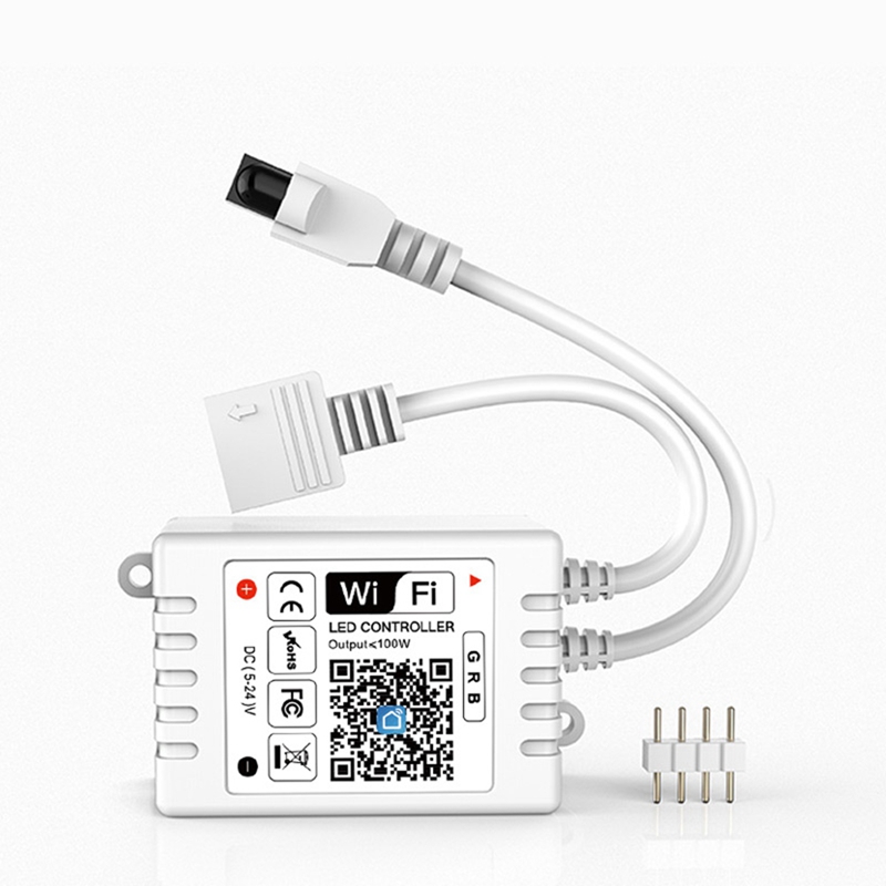 Wifi Rgb Led Controller Smart Wifi Led Strip Licht Controller Met Afstandsbediening, Werkt Met Rgb Led Strip Licht