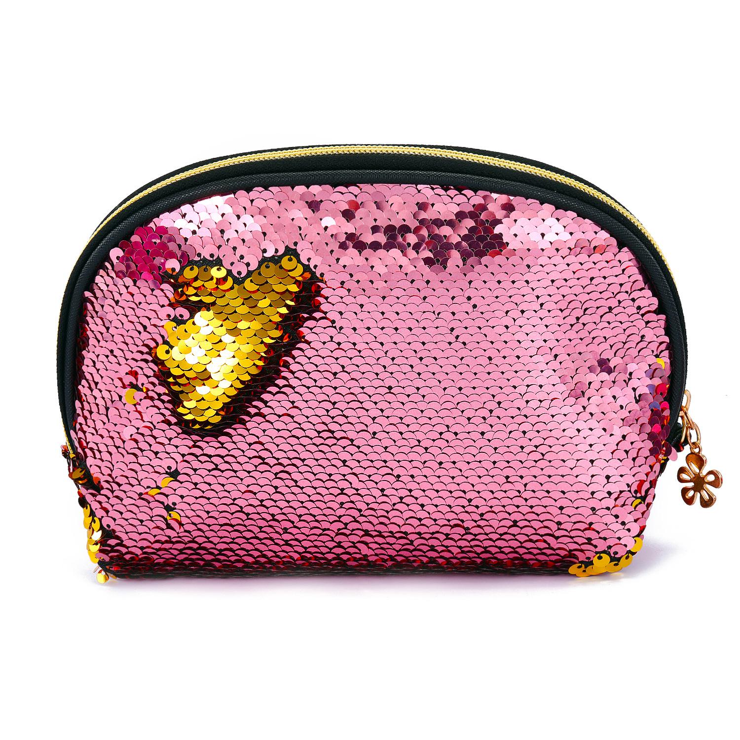 Mermaid Pailletten Handen Tassen Shell Vorm Lady Avond Clutch Make Opbergtas Vrouwelijke Feestjurk Tassen Little Coin Purse: Pink Gold