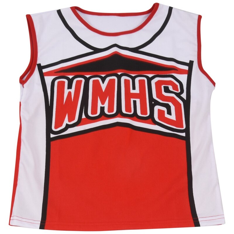 Tank top underkjole pom pom-pom cheerleader cheer leaders l  (38-40) 2 stk/m  (34-36) 2 stk jakkesæt rødt kostume