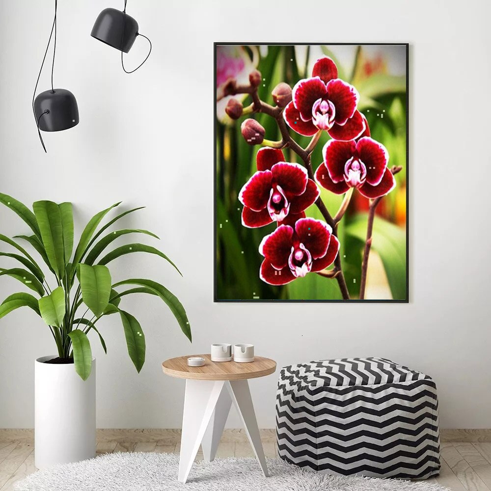 HUACAN Painting By Numbers Flower Hand Painted Art Dawing On Canvas Picture Set DIY Home Decoration