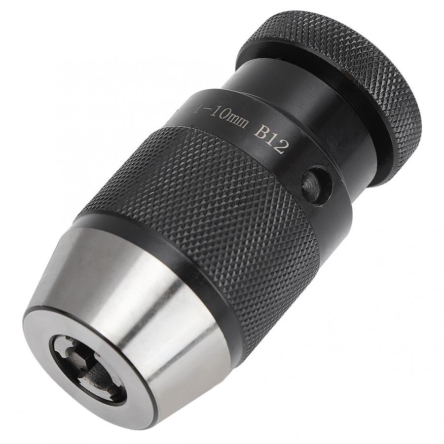 B12 Self Tighten Drill Chuck Milling Machine Automatic Locking Drill Chuck CNC Lathe Parts Tool