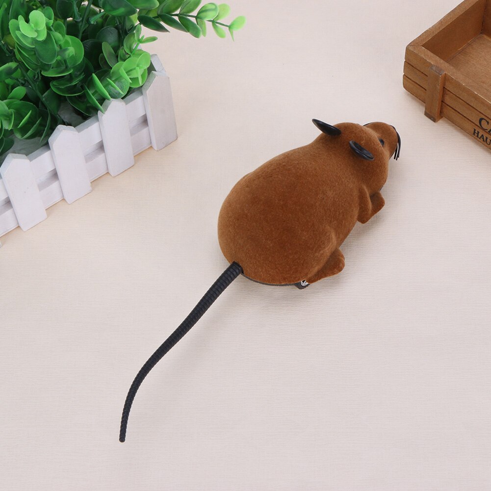 Ratón electrónico a control remoto para gatos y mascotas, juguete interactivo divertido de felpa con control remoto inalámbrico, en 4 colores, para gatitos y Mascotas