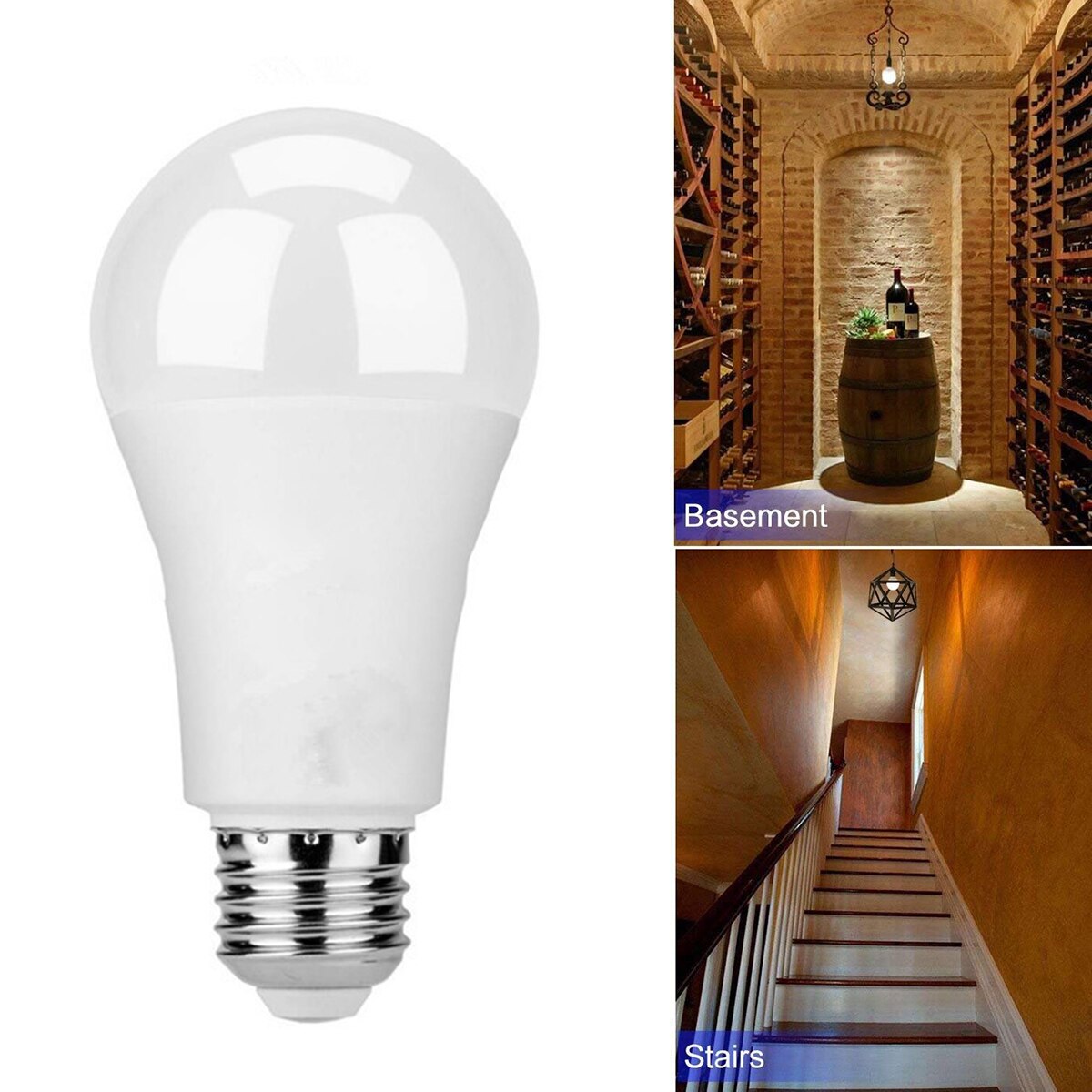12W E27 High Sensitivity Motion Sensor Light Bulb Smart Sensor Night Light With Ambient Light Sensor Inside For Hallway Stairs