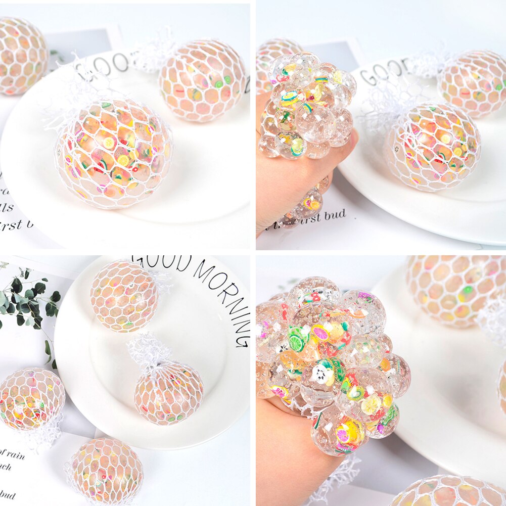 Hand Pinch Squeeze Vent Grape Decompression Ball Toy Teen Adult Portable Touch Elastic Decompression Pinch Ball