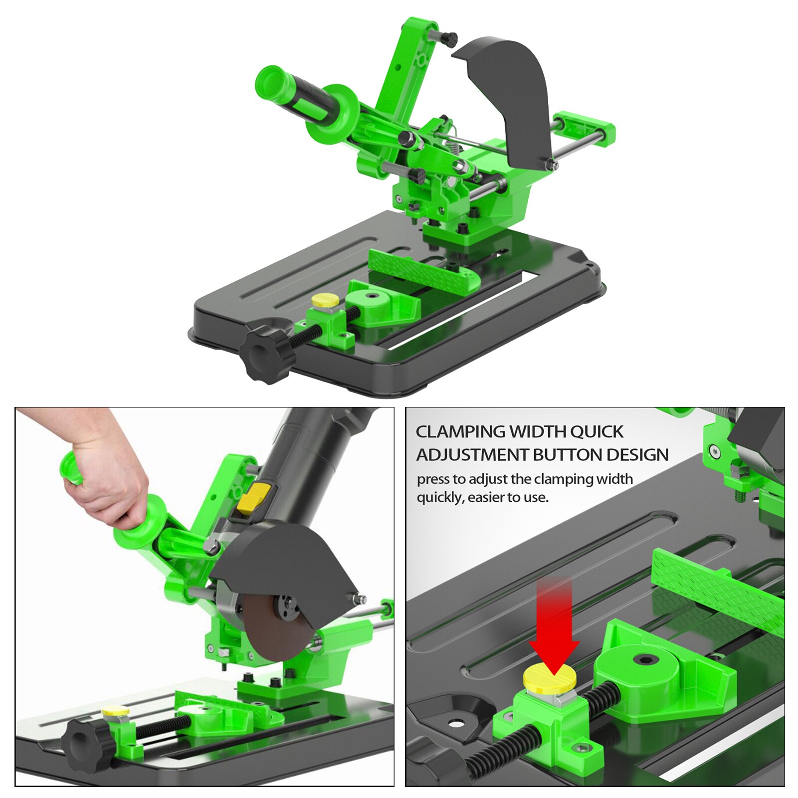 Angle Grinder Stand Angle Grinder bracket Holder Metal Cutting Machine Aluminum body for 100/115/125mm angle