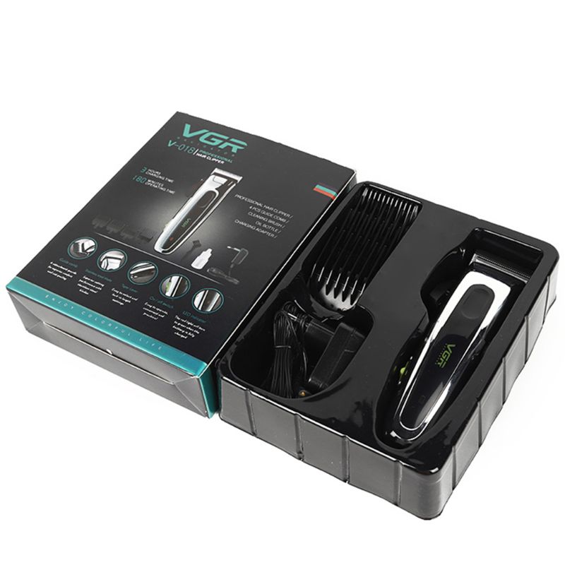 Cortapelos eléctrico recortador de barba, Kit de aseo de peluquero, máquina de corte de pelo inalámbrica recargable, afeitadora de corte D0AF