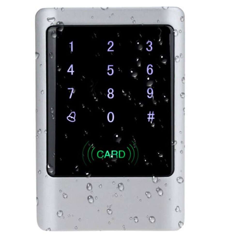 125KHz Waterproof Access Control Touch Metal Smart Keyless Lock Card Reader