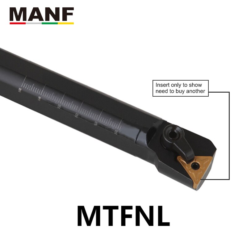 MANF S20R-MTFNR16 Lathe Tools 16mm 20mm 25mm CNC Turning Lathe Cutter Bar Toolholder TNMG Inserts Internal Boring Tool Holders