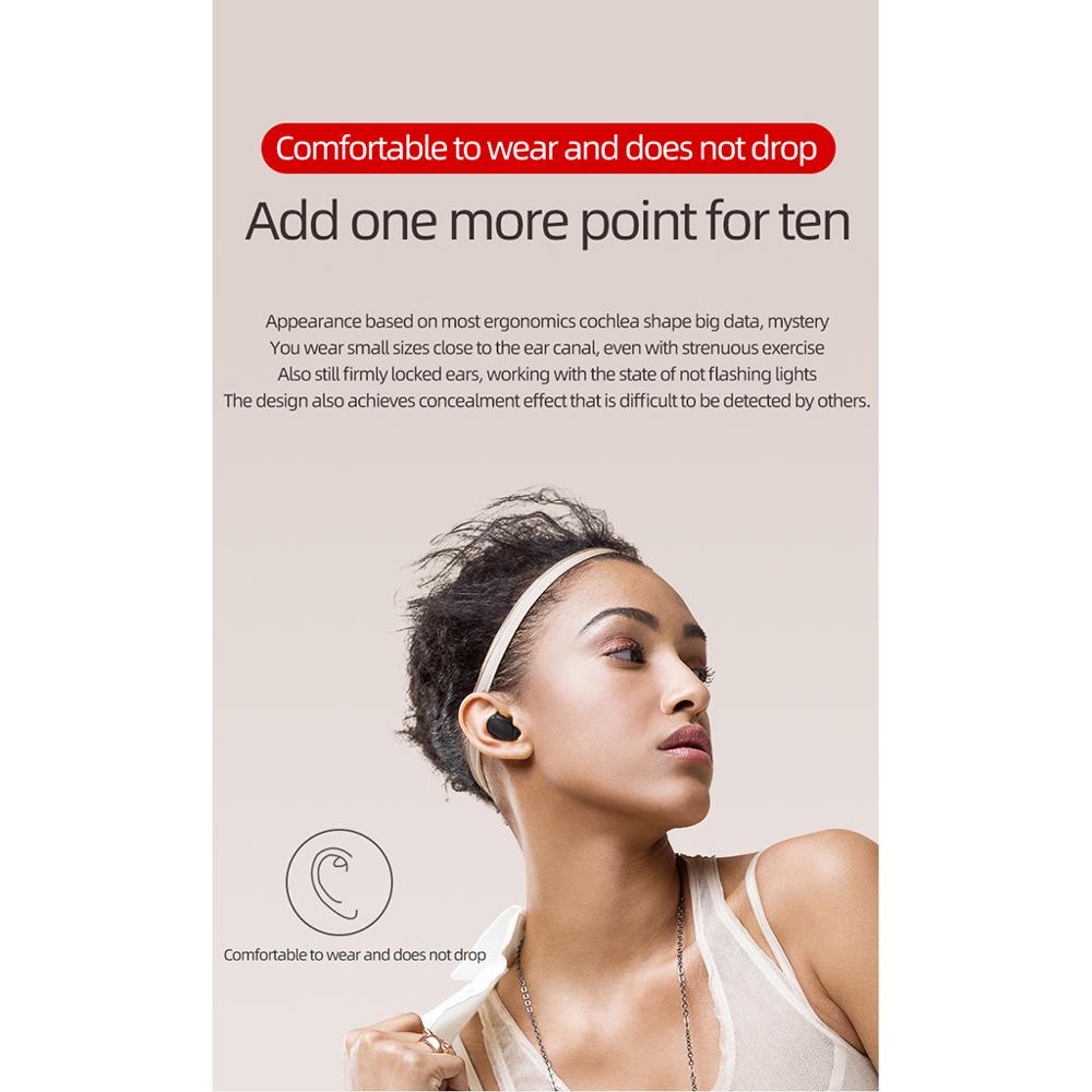 A6s tws airdots headset 5.0 bluetooth headsets stereo oordopjes ruisonderdrukkende headset met microfoon voor redmi airdot draadloze oordopjes