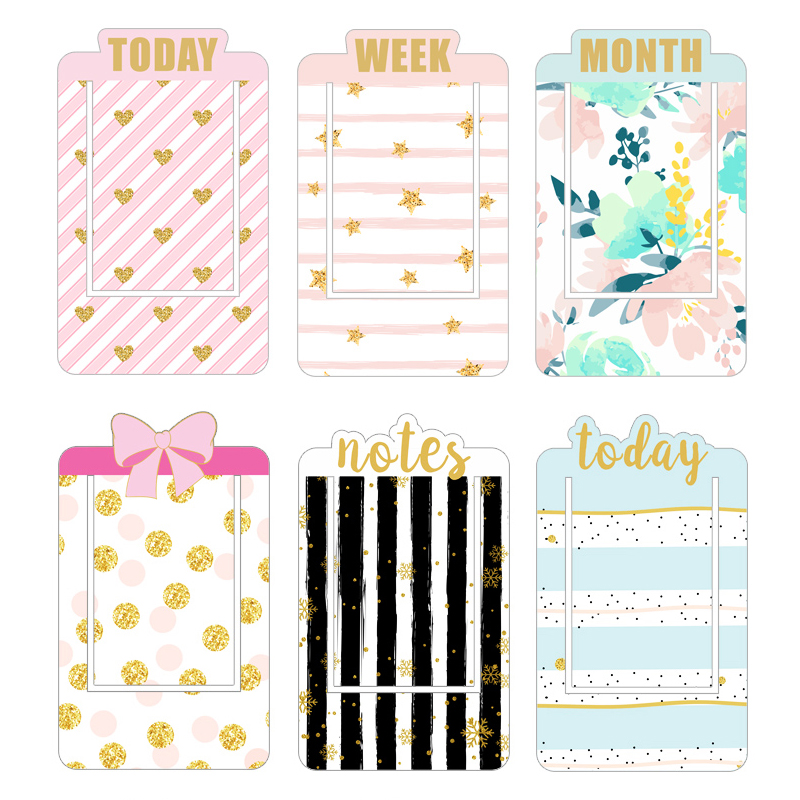 Fromtheon-marcapáginas de plástico cubierto de PVC para libros, marcadores de índice, accesorios para planificador, papelería