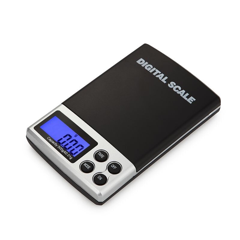 Mini balanza Digital de alta precisión 100/200/300/500/1000g 0,01/0,1g retroiluminación bolsillo eléctrico gramo para joyería ligera