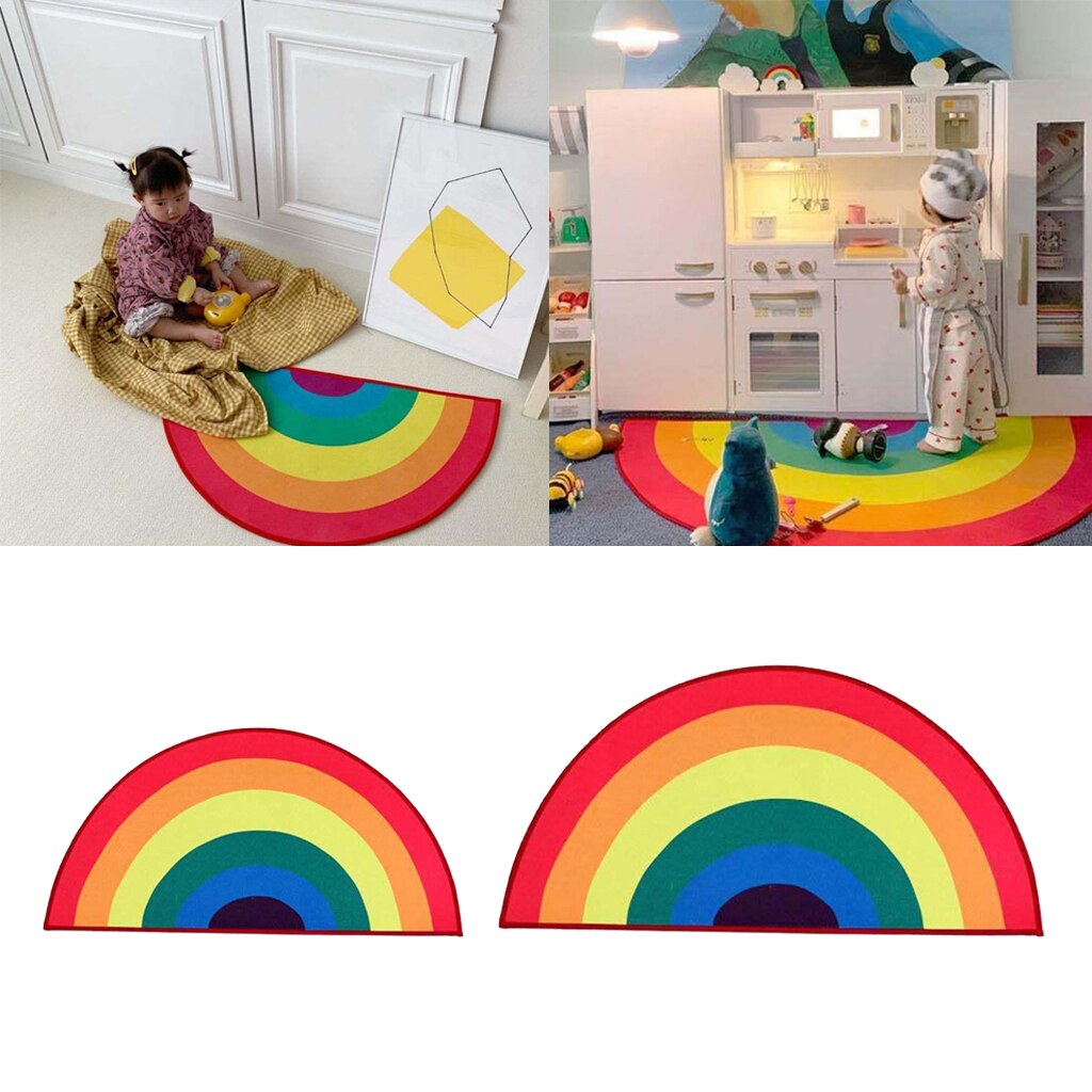 Kindervloerkleed Regenboog Rond Nattiot