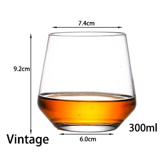 Whiskyglazen, Scotch Bril, ouderwetse Whisky Bril/Perfecte Voor Scotch Liefhebbers/Stijl Glaswerk Voor Bourbon/Rum: Vintage