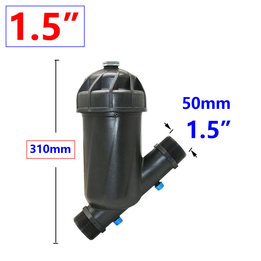 Irrigatie Metalen Mesh Filter 3/4 "1" 1.25 "1.5" 2 Inch 120 Mesh Water Filter Mesh Tuin drip Irrigatie Tool 1Pcs: WHITE
