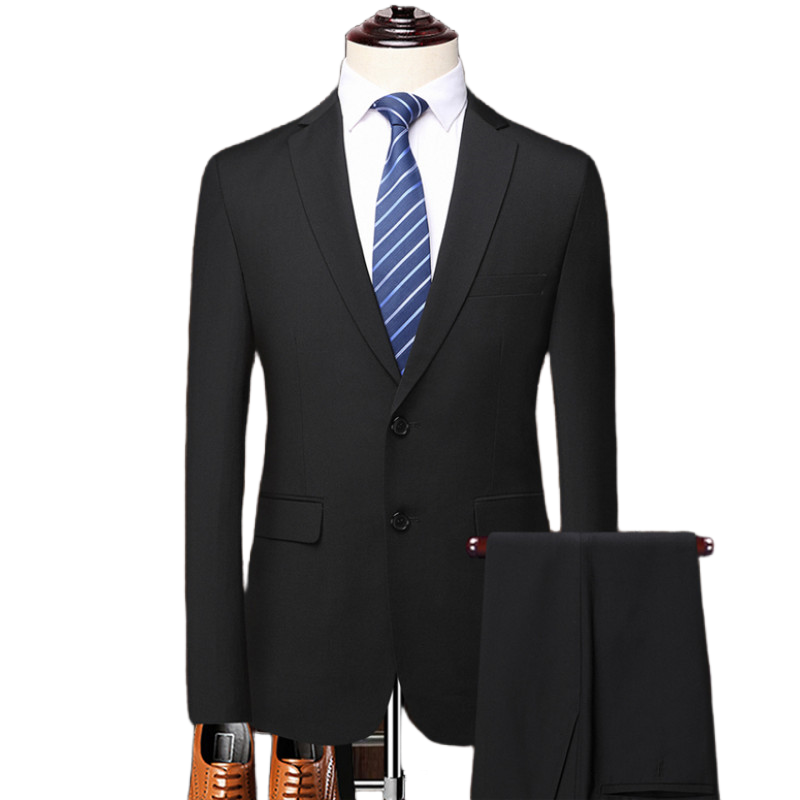 Traje (Blazer + Pantalones) para hombre, traje de negocios de , talla grande, ropa de trabajo , vestido de novia para novio, mejor traje: 4XL / Beige