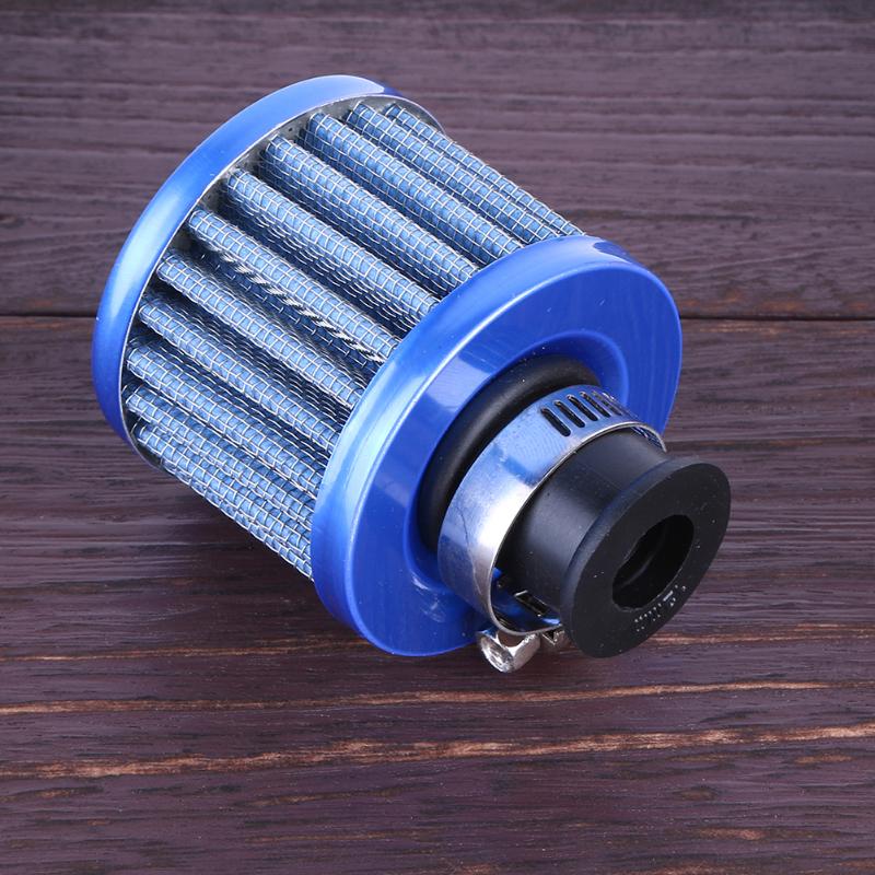12mm Auto Vehicle Car Air Filter Cold Air Intake Filter Turbo Vent Crankcase Breather Universal Cold Kits