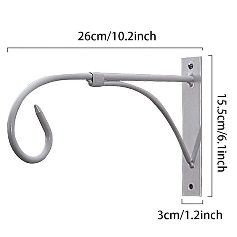 Na ścianie hak robić zawieszenia stojak na kwiaty ściany wiszący kosz uchwyt proste uchwyt na doniczkę styl wiejski roślin wisząca dekoracja