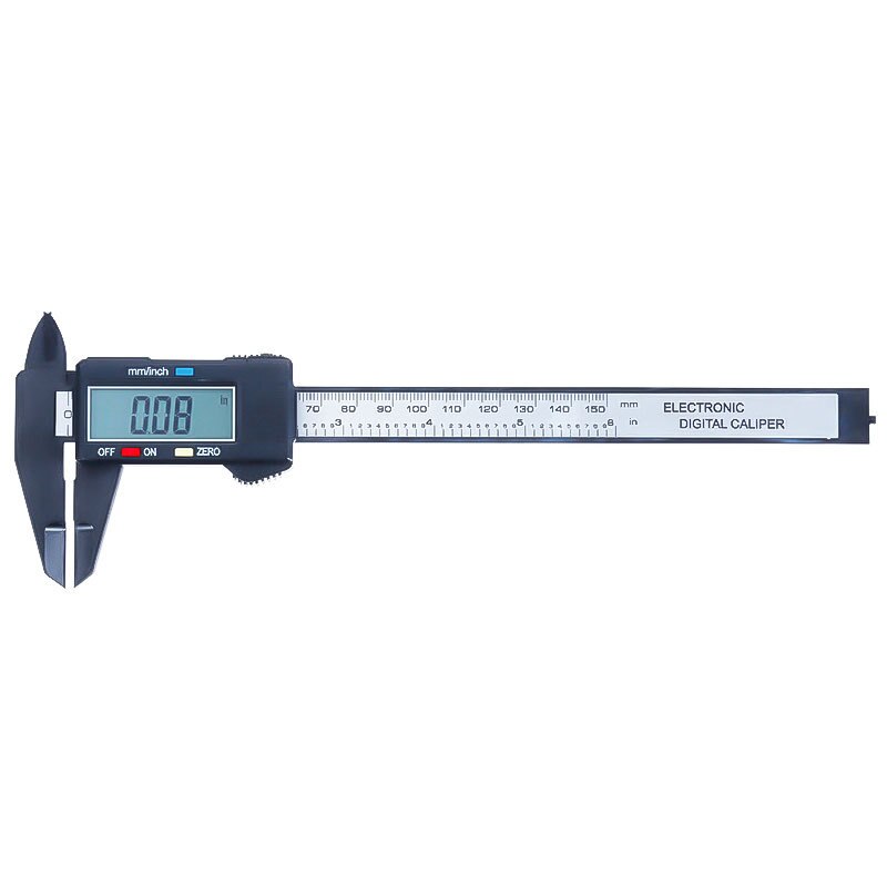 Portable Digital Caliper 6 Inch Electronic Vernier Caliper 100mm Caliper Micrometer Digital Ruler Measuring Tool 150mm 0.1mm: Default Title
