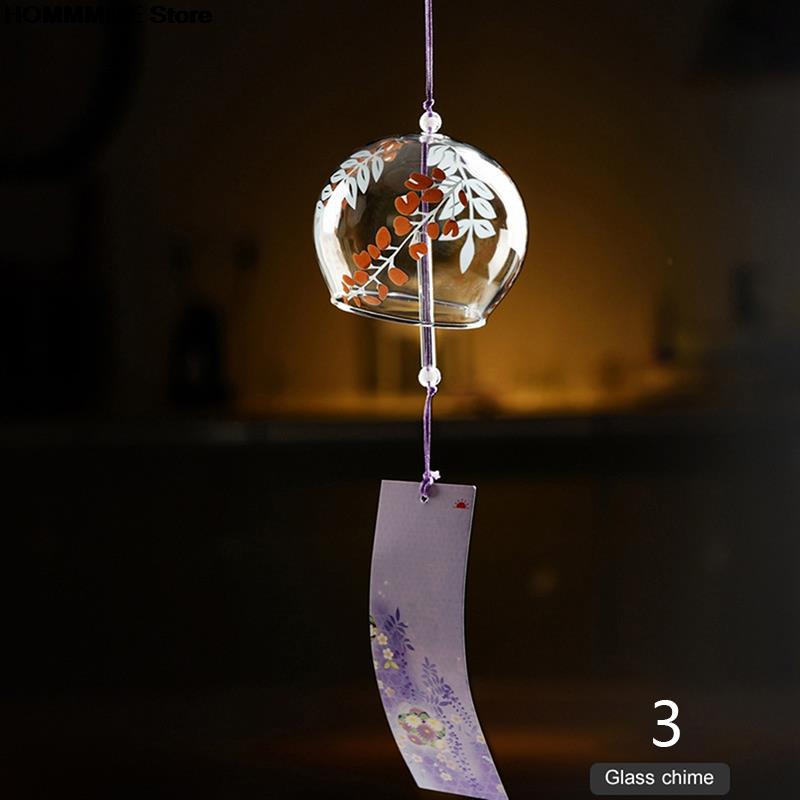 Japanese Wind Bell 1PC Japan Wind Chimes Handmade Glass Furin Home Decors Spa Kitchen Office Decor: 3