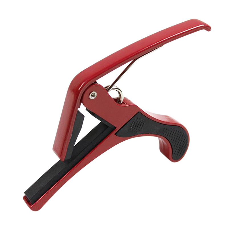 Universal Guitar Capo Aluminum Alloy Metal Folk Change Clamp Key Acoustic Classic Guitar Ukulele Accessories Trigger Capo: Red