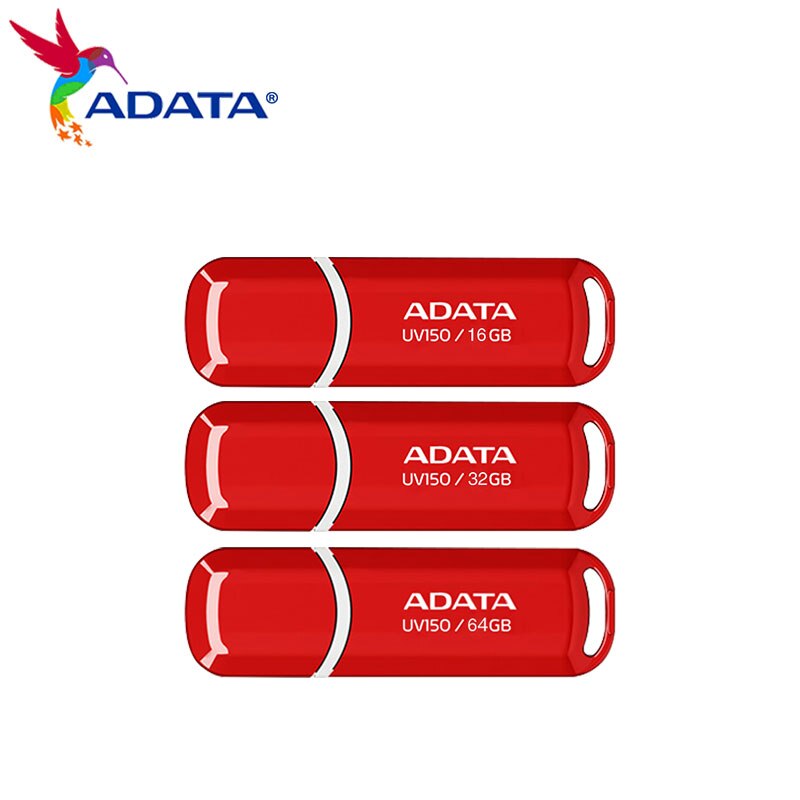 ADATA UV150 USB 3.2 Pendrive 32GB 64GB Pendrive High Speed Portale Red USB U Disk Pen Drive Memory Stick do komputera