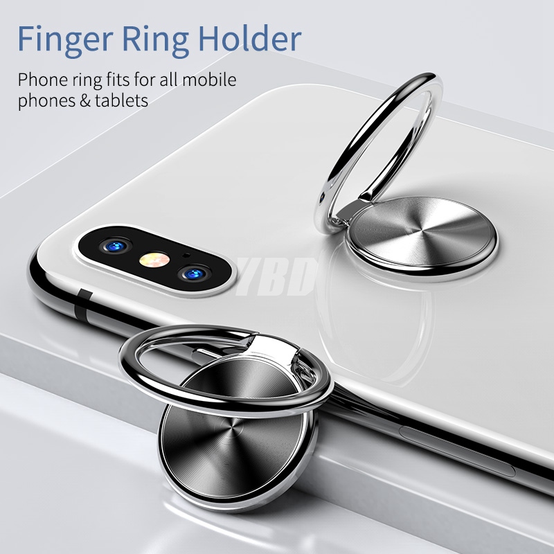 Soporte de anillo de dedo YBD para Huawei P20 lite Xiaomi Redmi Note 7 k20 9t soporte de montaje soporte de dedo para teléfono móvil